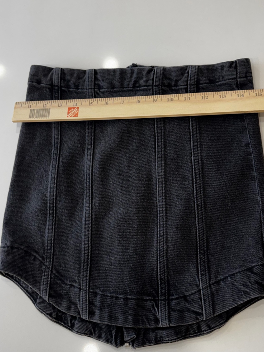 All Saints Denim Mini Skirt Set - Charcoal - Size 4 - Picture 10 of 10
